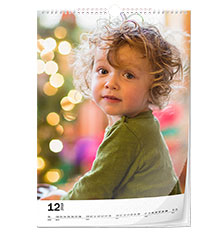 Kalender A4 (staand, fotopapier)